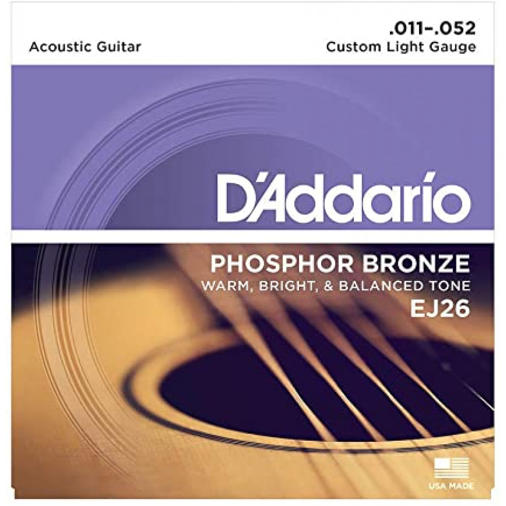 Rig mand Inspicere igennem Buy D'Addario (EJ26) Phosphor Bronze Custom Light Acoustic Strings In Nepal  - Bass & Treble